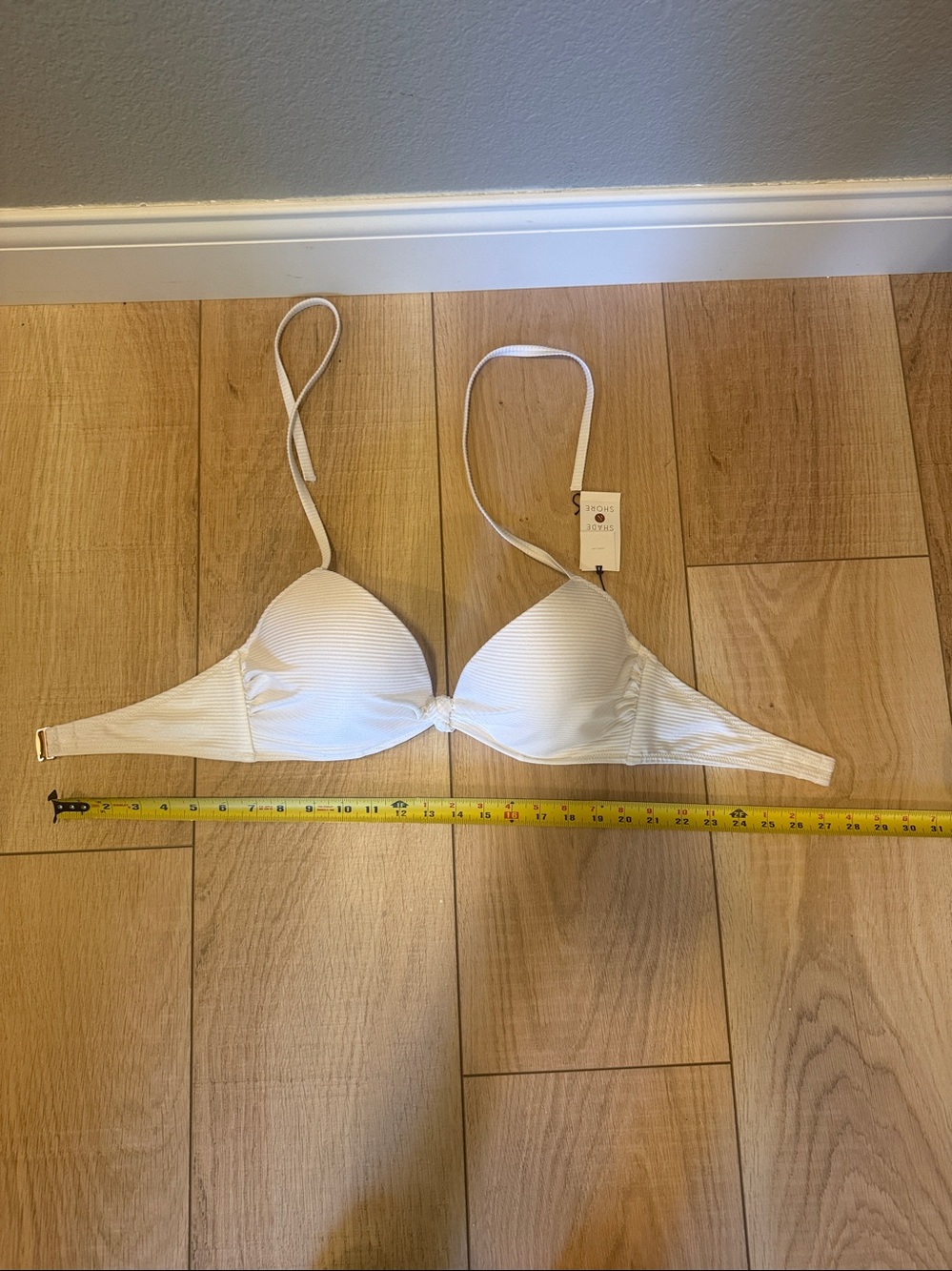 🤍 Shade & Shore White Light Lift Underwire Bikini Top NWT 36C - Picture 8 of 8